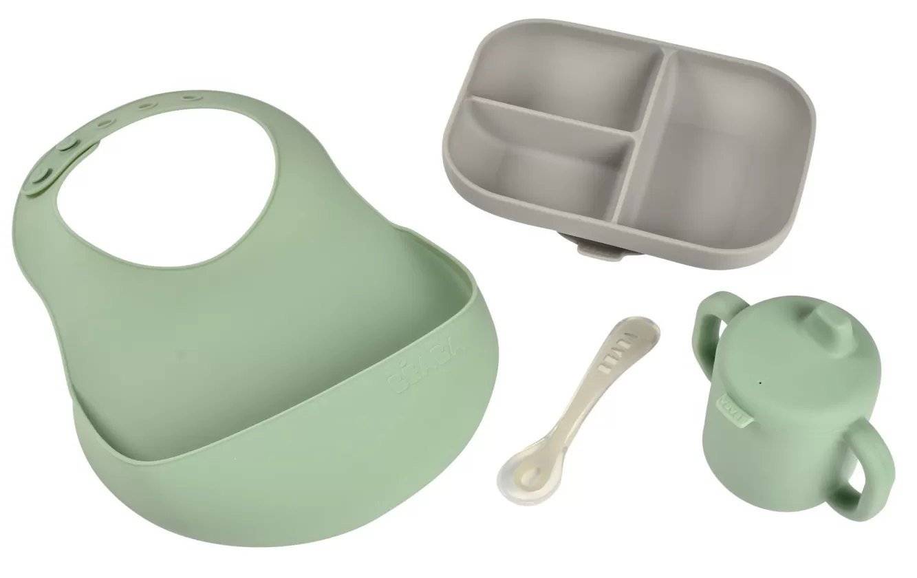 BÉABA Goûter Sain-Coffret Repas Les Essentiels Grey / Sage Green