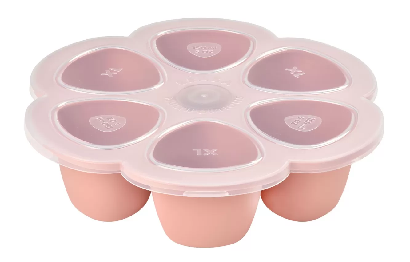 BÉABA Pots De Conservation-Multiportions Silicone 6*150Ml Old Pink