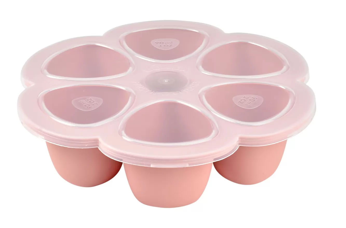 BÉABA Pots De Conservation-Multiportions Silicone 6*90Ml Old Pink