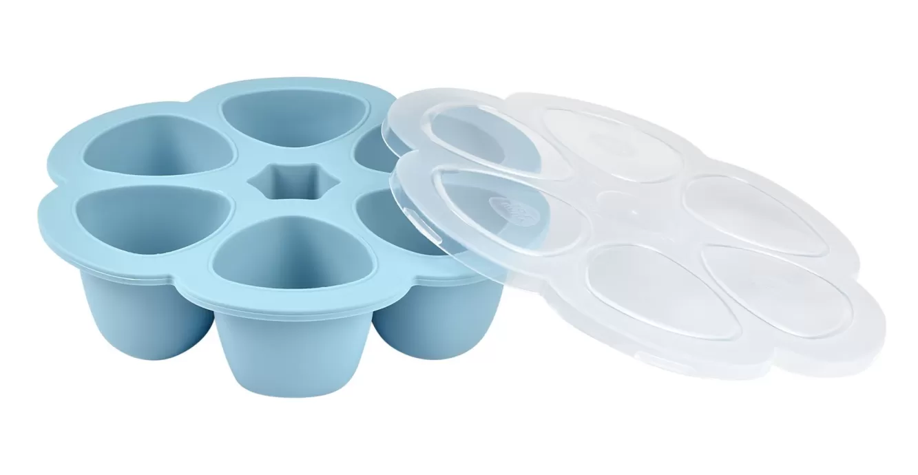 BÉABA Pots De Conservation-Multiportions Silicone 6*90Ml Windy Blue