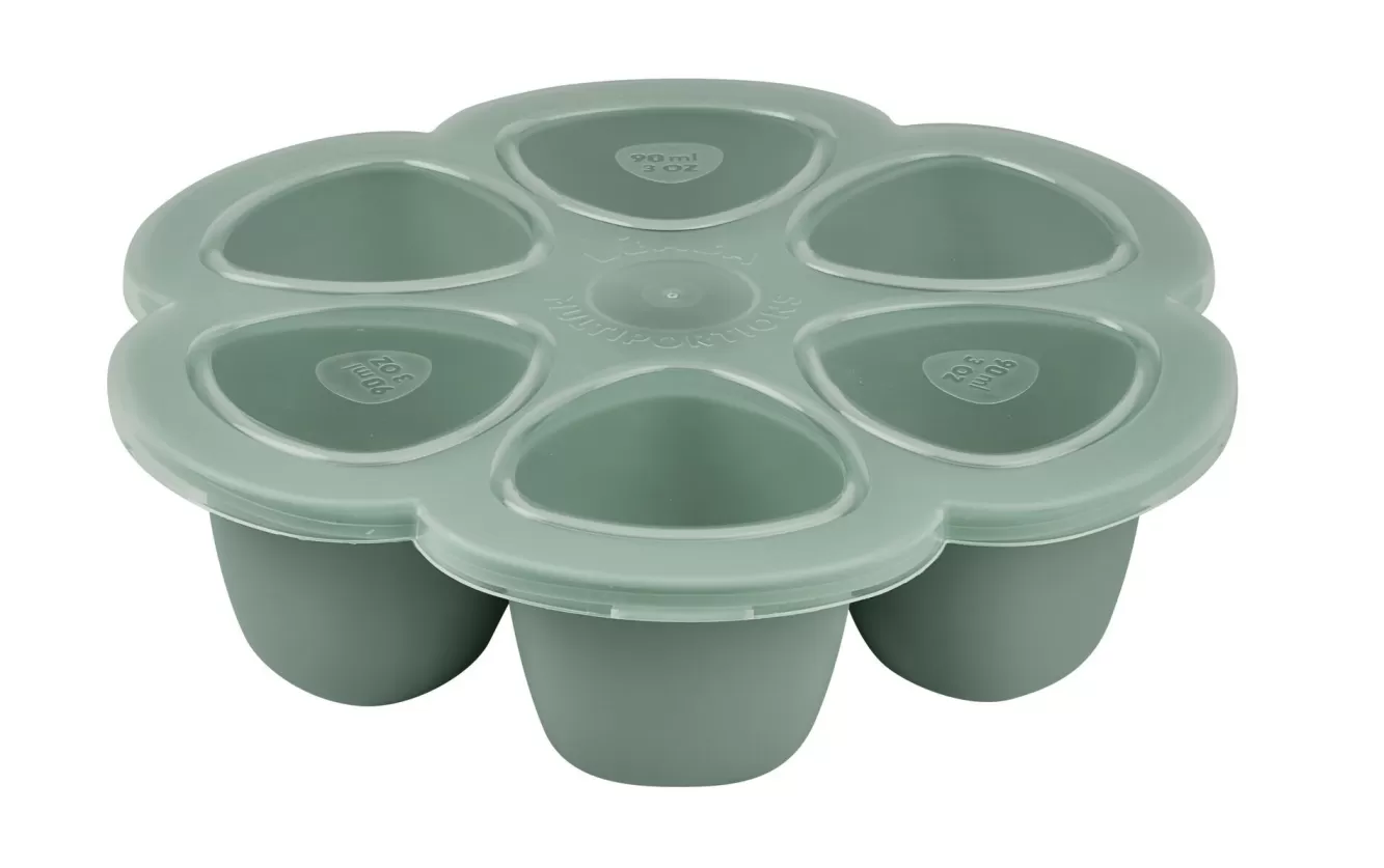 BÉABA Pots De Conservation-Multiportions Silicone 6 X 90 Ml Sage Green