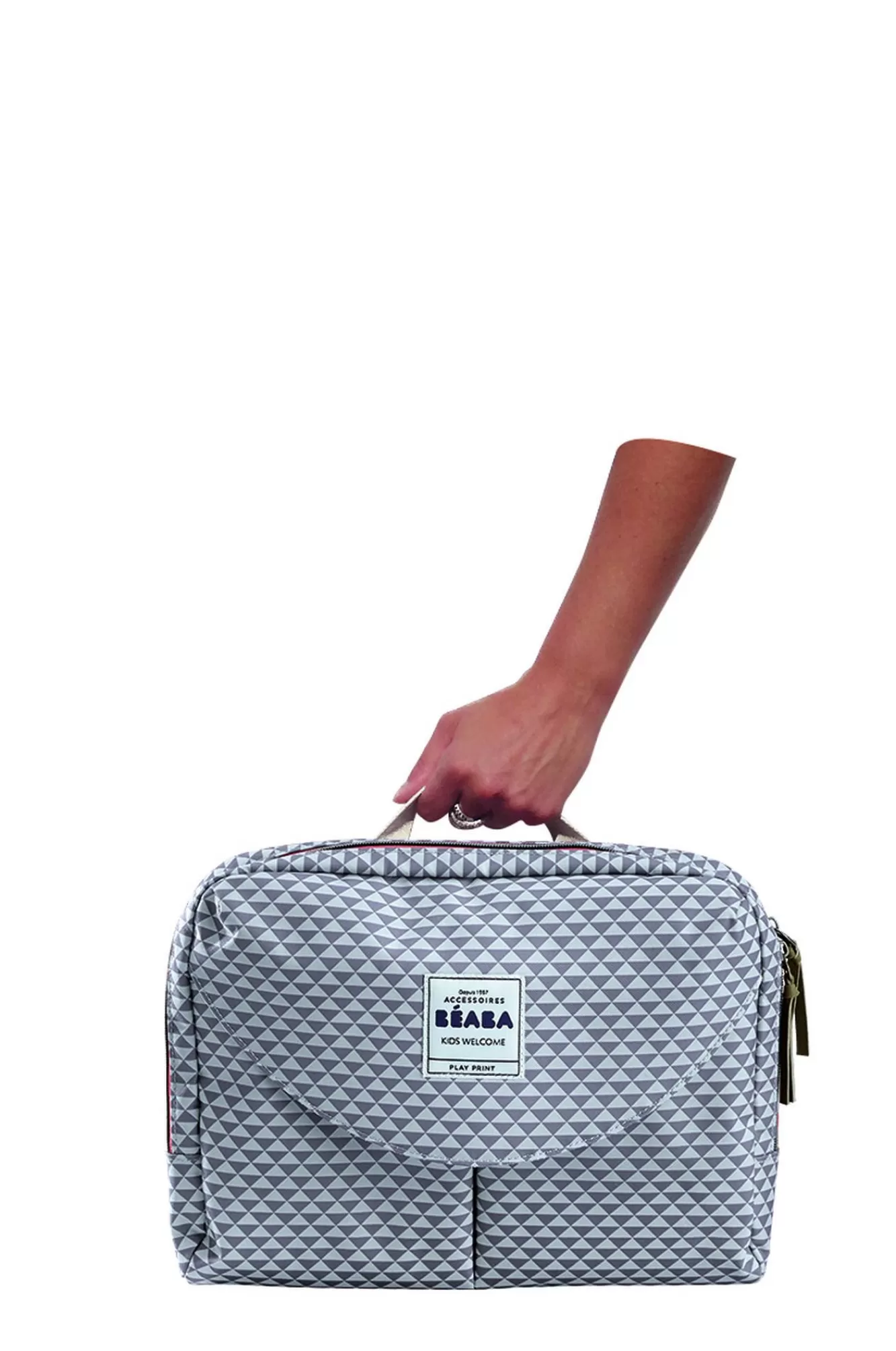 BÉABA Sacs À Langer-Sac A Langer Geneve Ii Play Print Grey/Coral