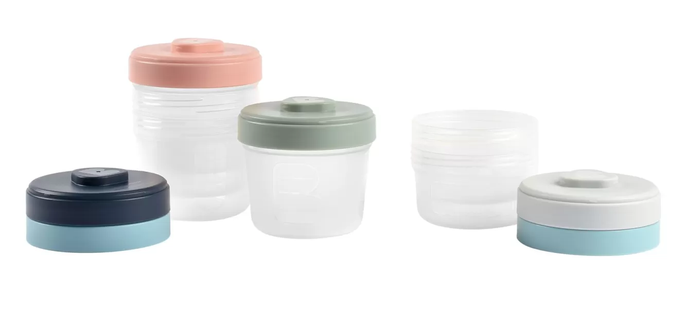 BÉABA Pots De Conservation-Set 1Er Age 6 Portions Clip - (2X90Ml + 4X150Ml)