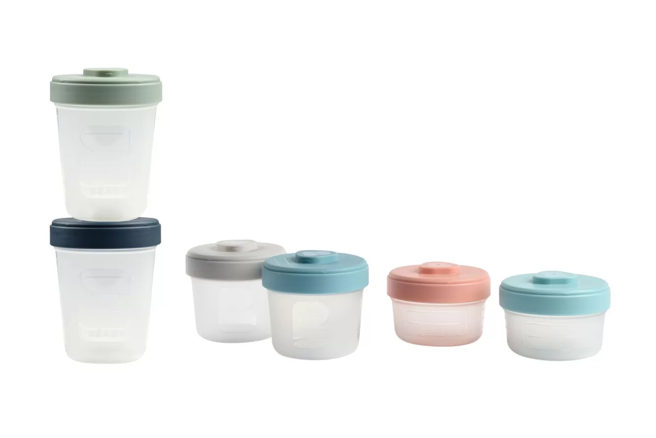 BÉABA Pots De Conservation-Set Integral 6 Portions Clip - (2X90Ml + 2X150Ml + 2X250Ml)