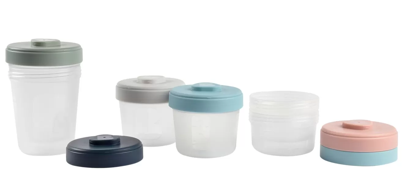 BÉABA Pots De Conservation-Set Integral 6 Portions Clip - (2X90Ml + 2X150Ml + 2X250Ml)