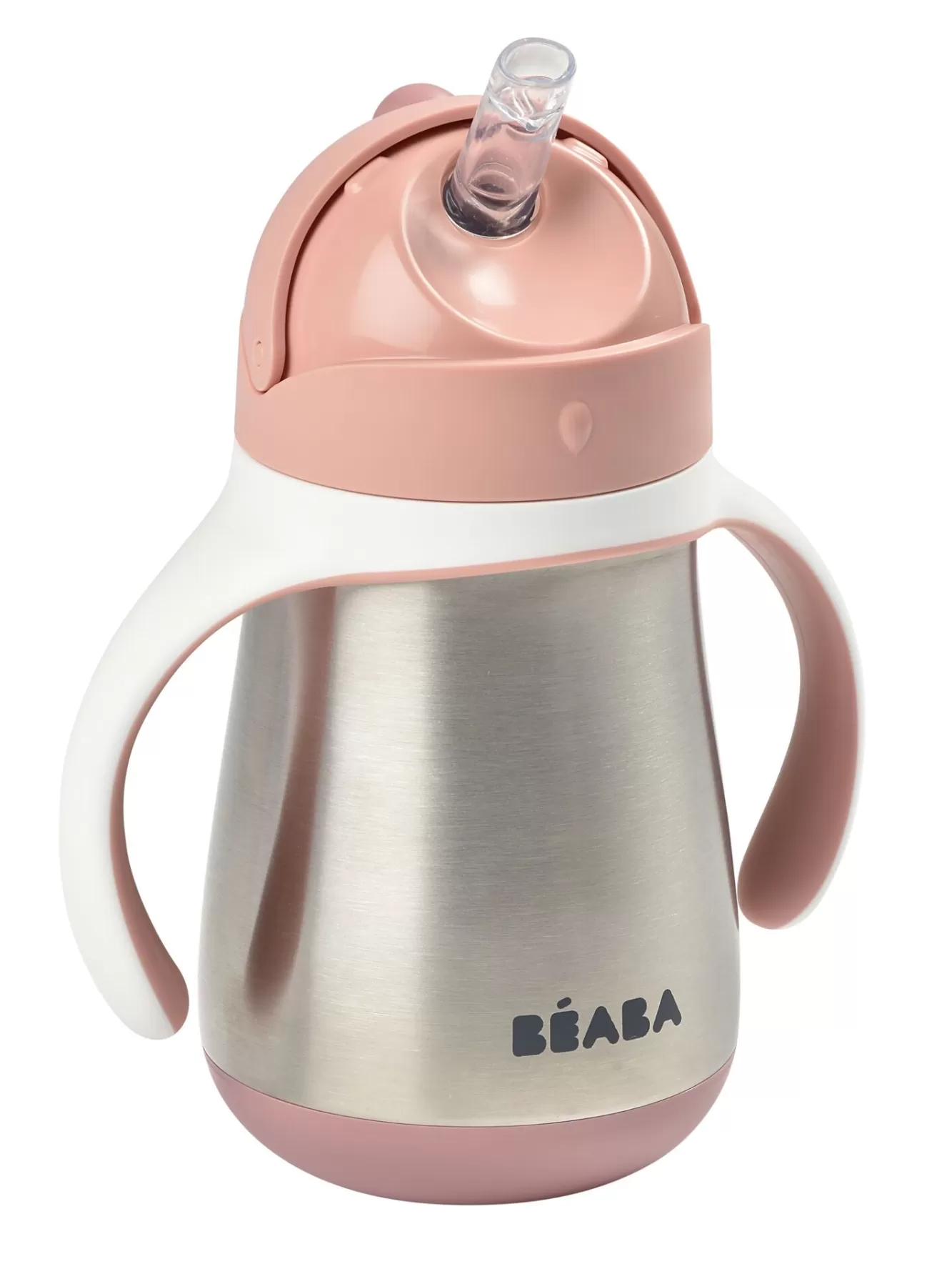 BÉABA Couverts, Vaisselle Et Bavoirs-Tasse Paille Inox 250 Ml Old Pink