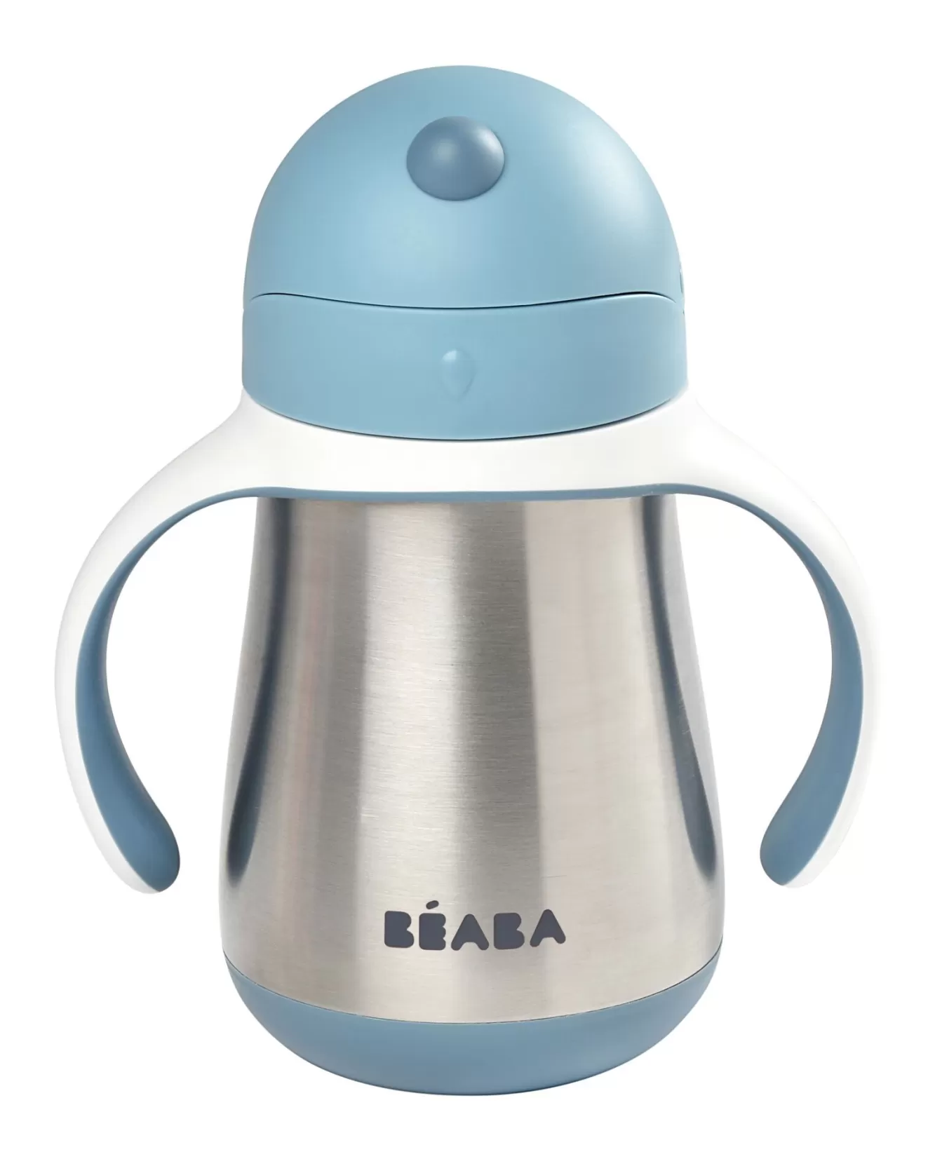 BÉABA Couverts, Vaisselle Et Bavoirs-Tasse Paille Inox 250 Ml Windy Blue